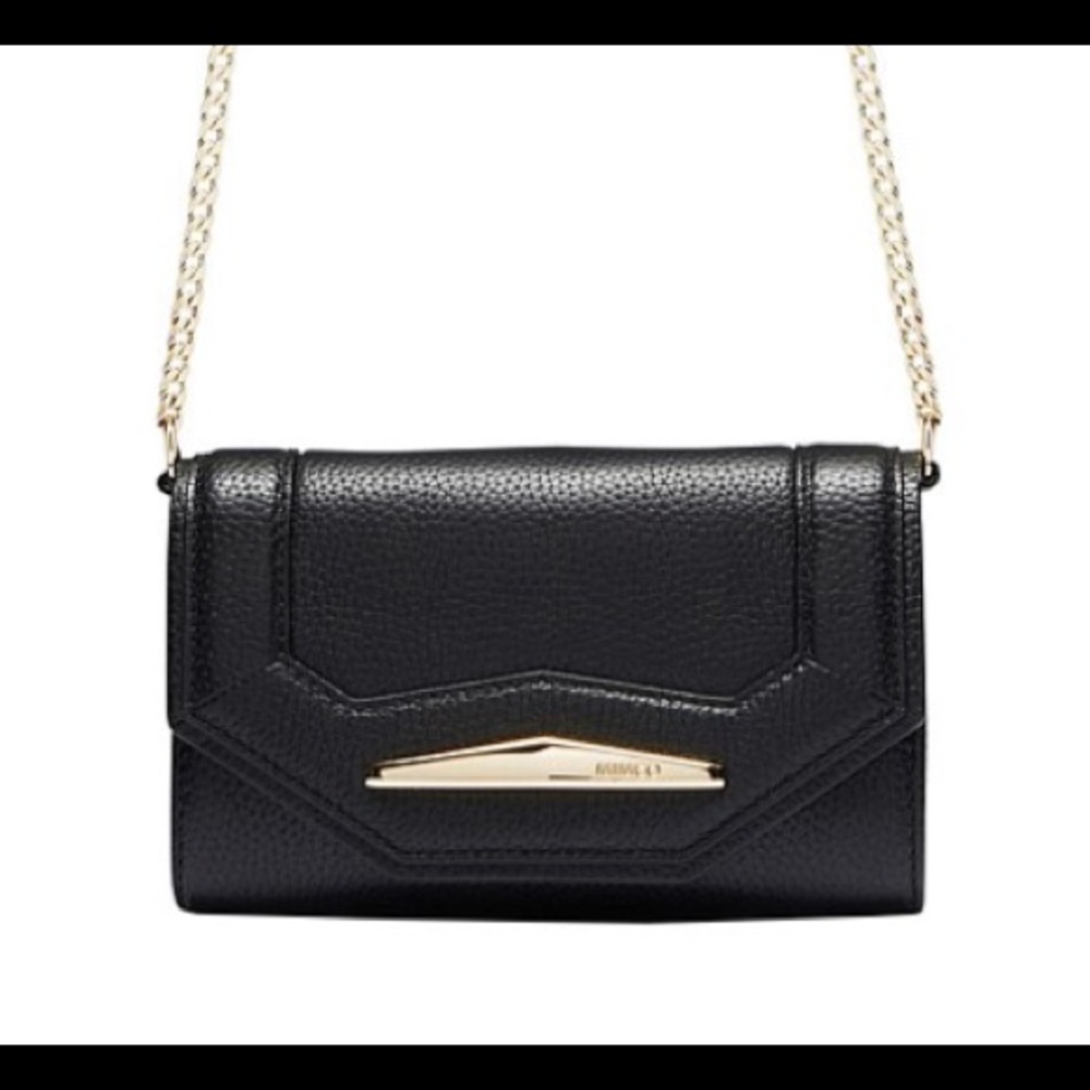 Black Mimco Leather Shoulder bag with dust bag - Picture 2 of 11